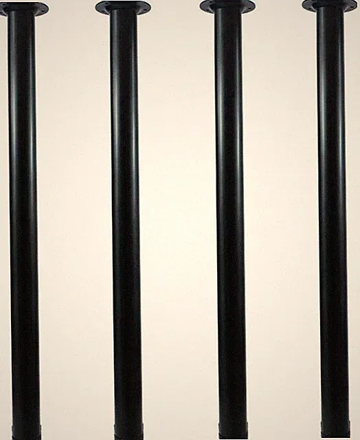 Tischbeine verstellbar Metall 80cm schwarz 4er Schreibtisch Möbelbau DIY QLLY
