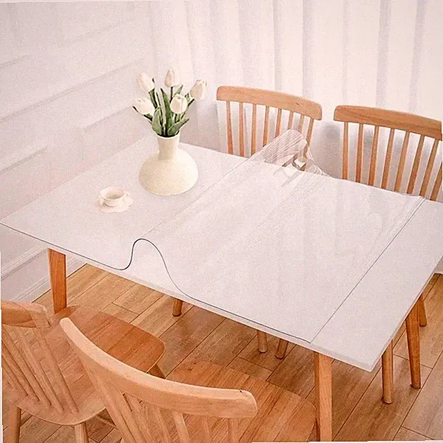 Tischdecke transparent Schutzfolie Meterware Tischschoner Tischdecke