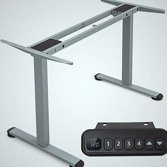 Tischgestell Elektrisch Schreibtisch-Gestell Doppelmotor höhenverstellbar LED