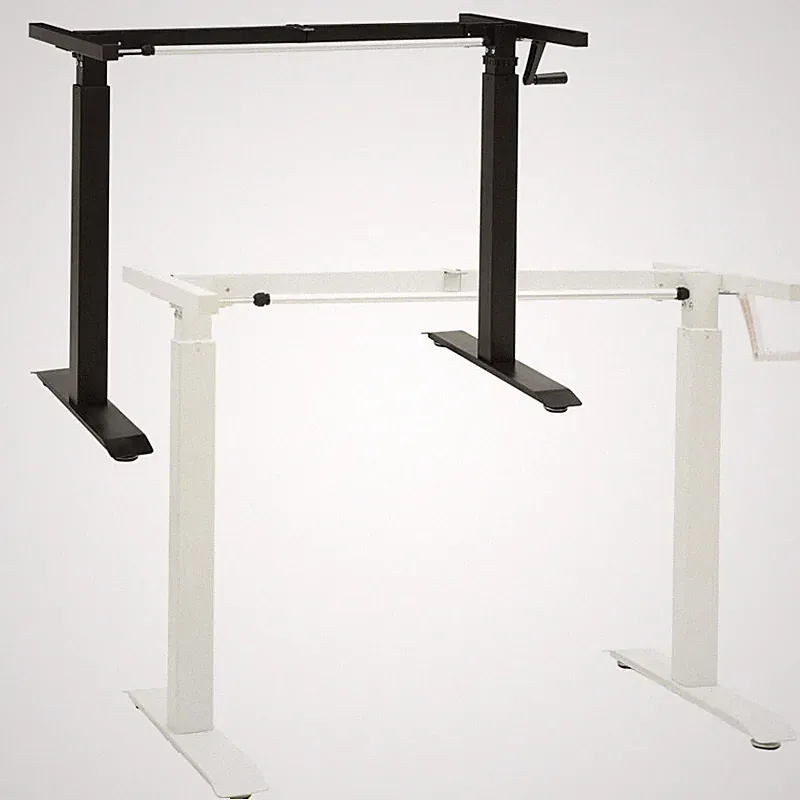 Tischgestell Schreibtisch Gestell Arbeitstisch Höhenverstellbar Handkurbel 70kg