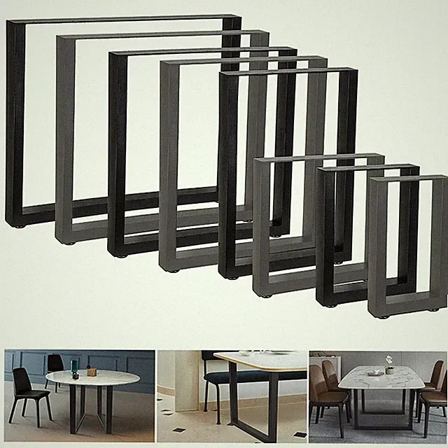 Tischgestell Tischbeine Möbelfuß Tischkufen 2er-Set Hairpin Leg Tischfüße Stahl