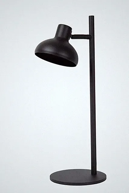 Tischlampe Schwarz Metall GU10 schwenkbar H:46 cm Schreibtisch Leuchte Büro