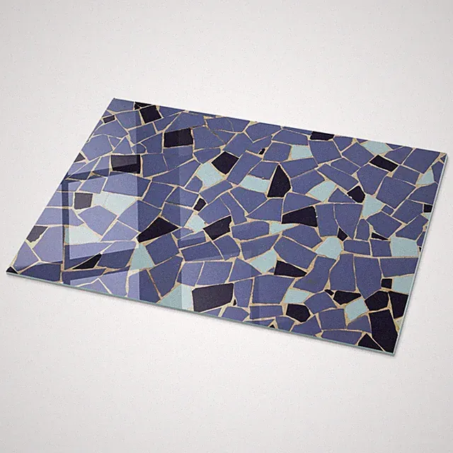 Tischplatte aus Glas mit Digitaler Druckoberfläche Buntes Muster 100x60 cm
