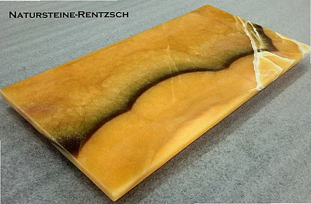 Tischplatte Bodenplatte Couchtischplatte Abdeckung Kommode Nachttisch Stein ONXY