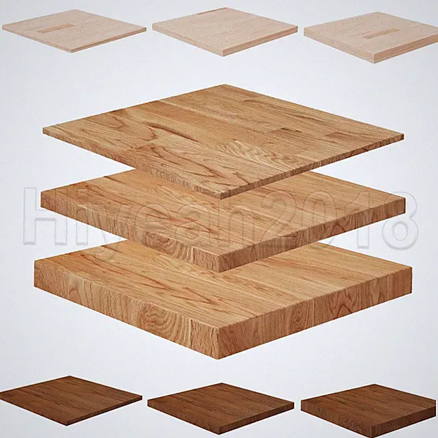 Tischplatte Holzplatte Eiche Behandelt Ersatz Platte Quadratisch Holztishplatte