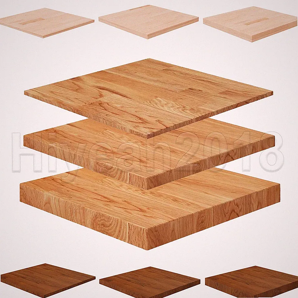Tischplatte Holzplatte Eiche Behandelt Ersatz Platte Quadratisch Holztishplatte