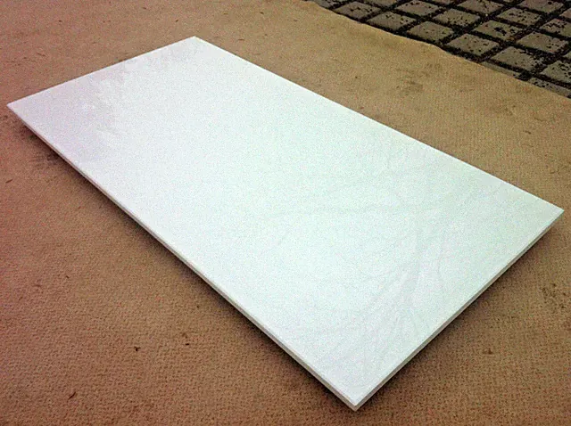 Tischplatte Marmorplatte Couchtischplatte Esstischplatte Naturstein weiss Tisch