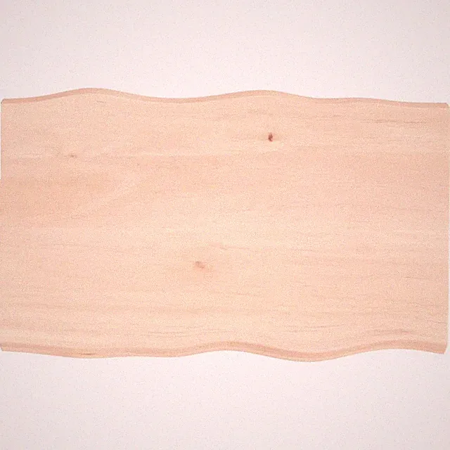 Tischplatte Massivholz Eiche Platte Behandelt Baumkante für Couchtisch Tisch
