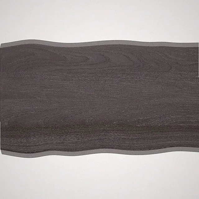 Tischplatte Massivholz Eiche Unbehandelt Baumkante Holzplatte Massivholzplatte