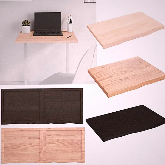 Tischplatte Massivholz Ersatztischplatte Holzplatte für Couchtisch Arbeitsplatte