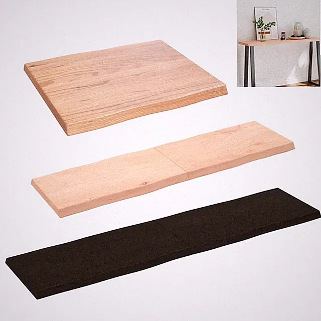 Tischplatte Massivholz Holztischplatte für Couchtisch Beistelltisch Esstisch Neu