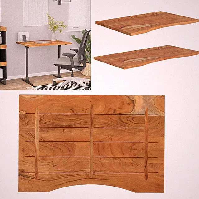 Tischplatte Massivholz Schreibtischplatte Massiv Holzplatte für Beistelltisch