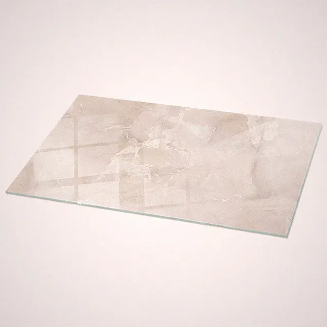 Tischplatte Rechteckig ESG Gehärtet Glas Für Esstisch Marmor-Texturmuster 120x60