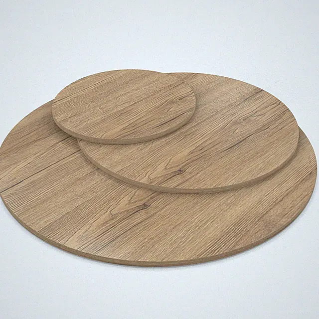 Tischplatte rund 19mm Eiche Sanremo Classic Dekor Spanplatte Holz für Esstisch