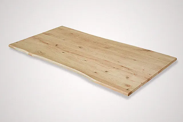 Tischplatte Schreibtischplatte 140 x 80 cm 100% Massivholz Eiche rustikal o...