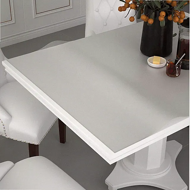 Tischschutz transparent PVC 100x90cm 1,6mm wasserdicht kratzfest EasyClean