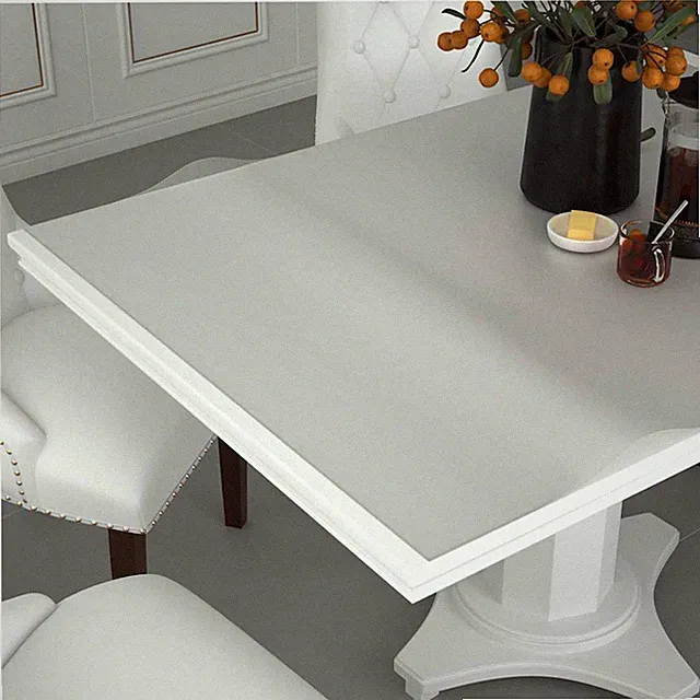 Tischschutz transparent PVC 120x60cm 1,6mm Kratz- & Wasserdicht Matte EasyCut