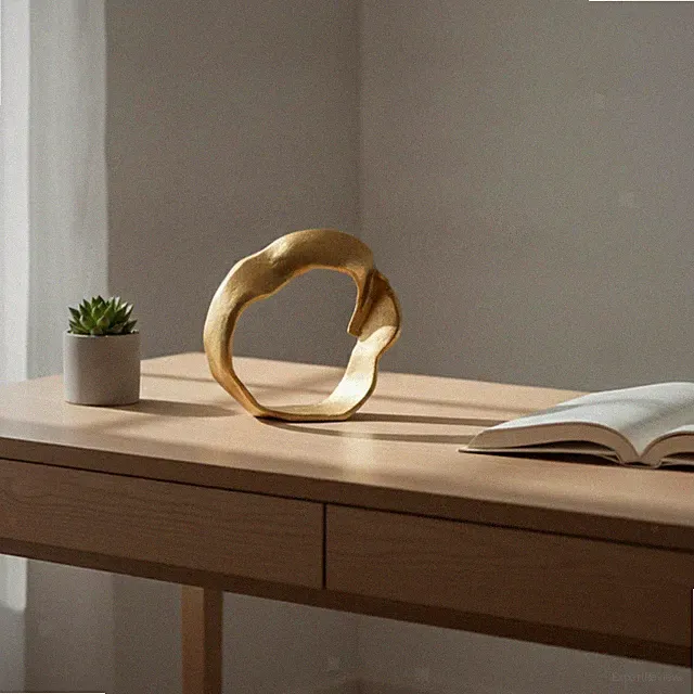 Tischskulptur modern Dekofigur minimalistisch Kunstobjekt für Ästheten