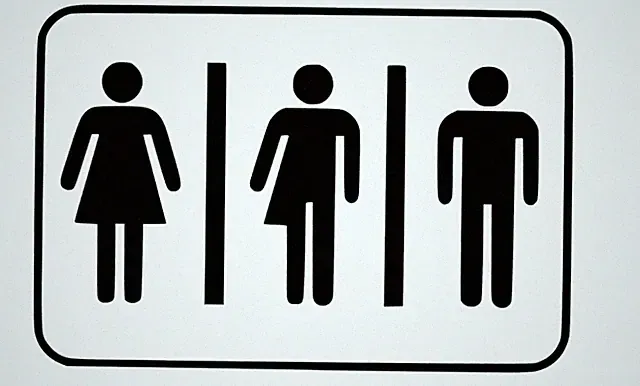 Toilette Gender WC Aufkleber Auto Fenster Wand Möbel Deko