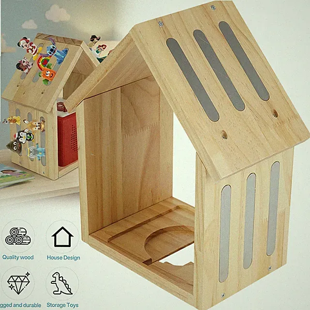 Tonie Regal, Magnetregal für Tonie Hörfiguren, Toniebox Regal Holz Aufbewahrung