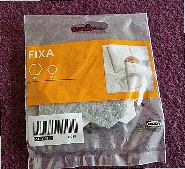 ***TOP*** IKEA FIXA Bodengleiter, selbstkl. 20 Stück grau Bodenschutz