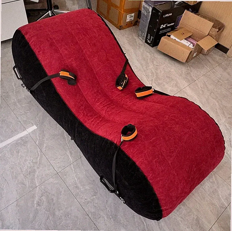 TOUGHAGE Aufblasbare Möbel Sofa Matte mit Gurten Stuhl Bett Kissen für Frauen DE
