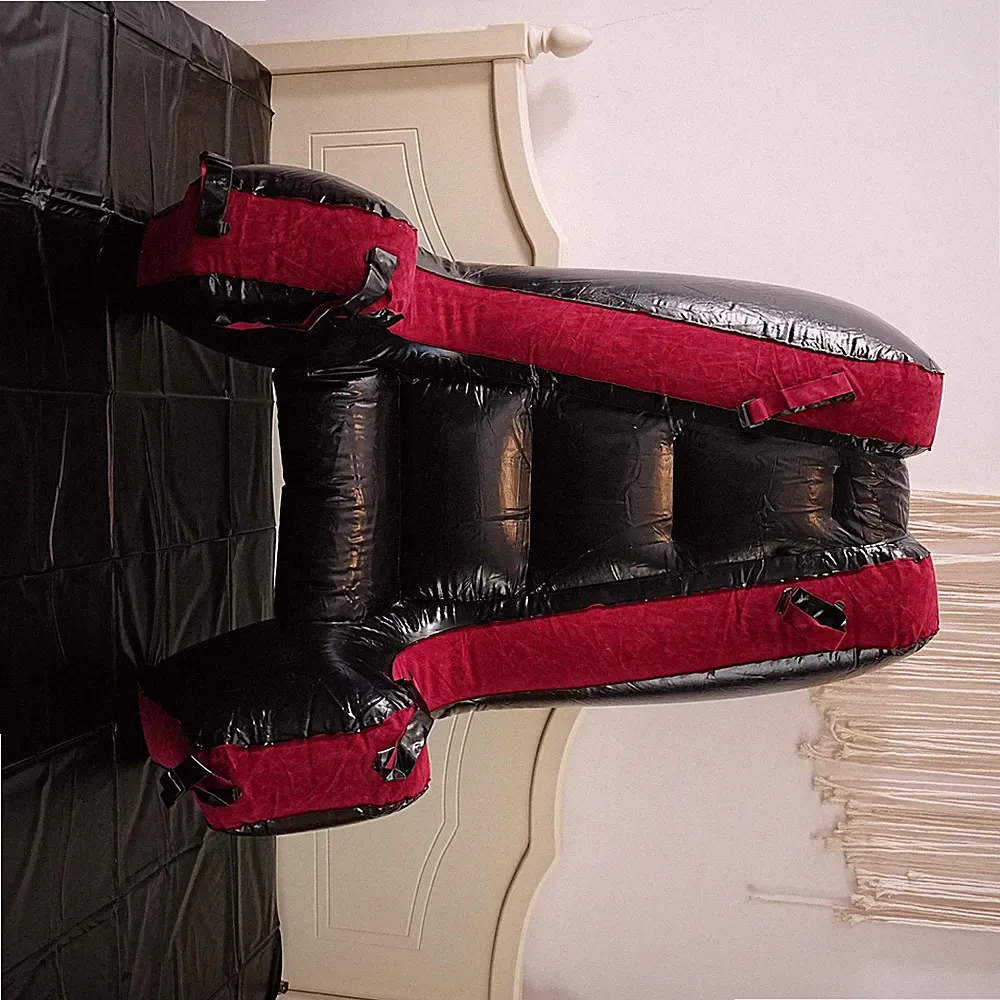 Toughage Aufblasbare Sofa Möbel Split Bein Matte Straps Stuhl Bett Kissen Frauen