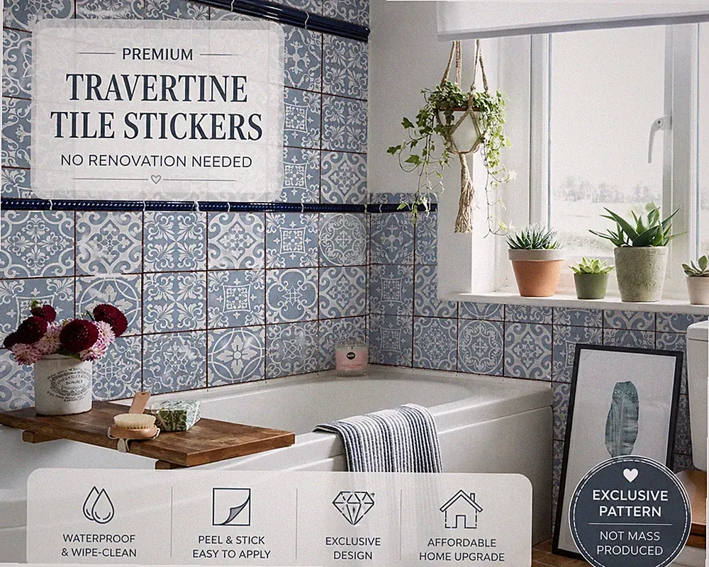 Traditionelle Fliesentransfers Aufkleber Wand Vintage Viktorianisch Marokkanisch Retro Mosaik