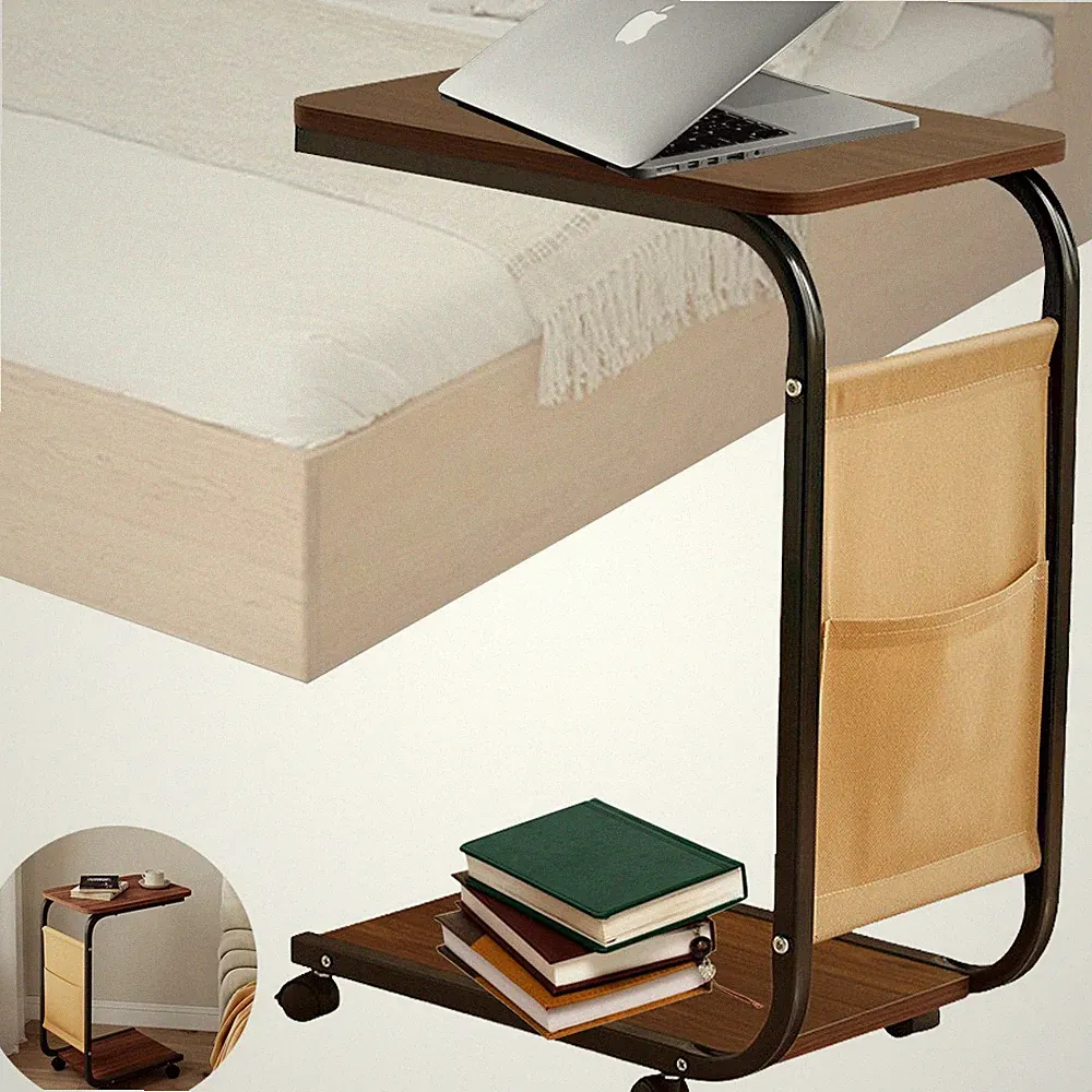 Tragbar Sofatisch Wohnzimmertisch Couchtisch Kleiner Beistelltisch C Form