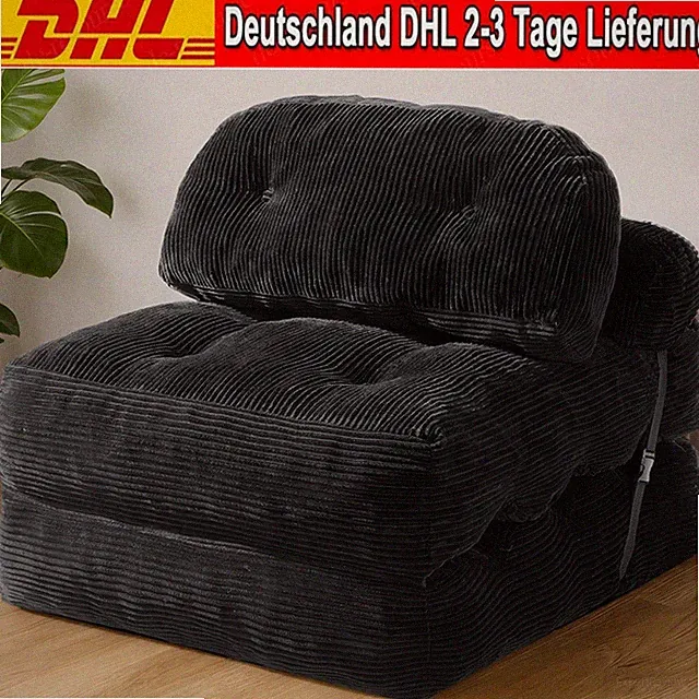 Tragbarer Klappbares Schlafsofa Umwandelbarer Schlafsessel mit Kissen Matratze