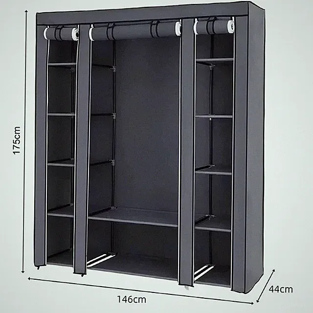 Tragbarer Kleiderschrank Kleiderorganizer Aus Vliesstoff Aufbewahrungsschrank Fü