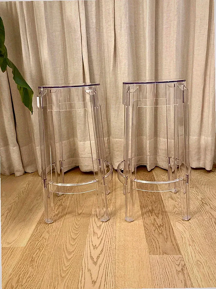 Transparent Bar Stool – Designed by Kartell (Charles Ghost) – 2 Available