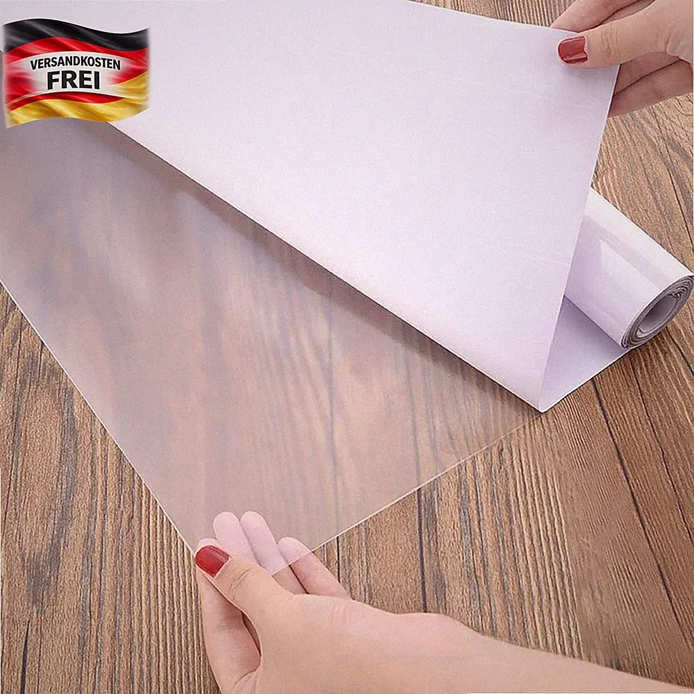 Transparente Selbstklebefolie 30x300cm für Möbel, Wände, Bücher, hitzebeständig