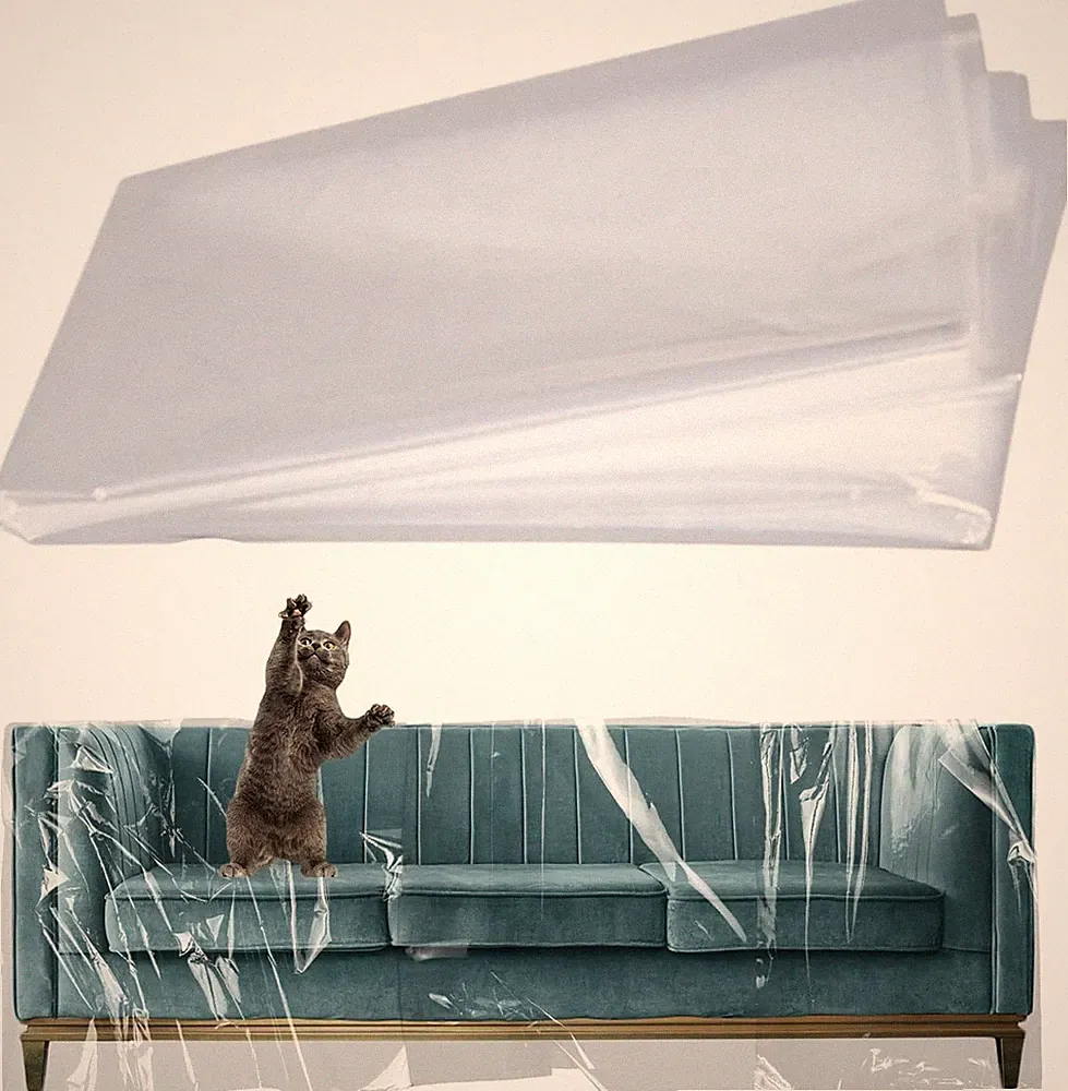 Transparente Sofa Staubschutzhülle - Wasserfester Sofabezug - 200 x 300CM