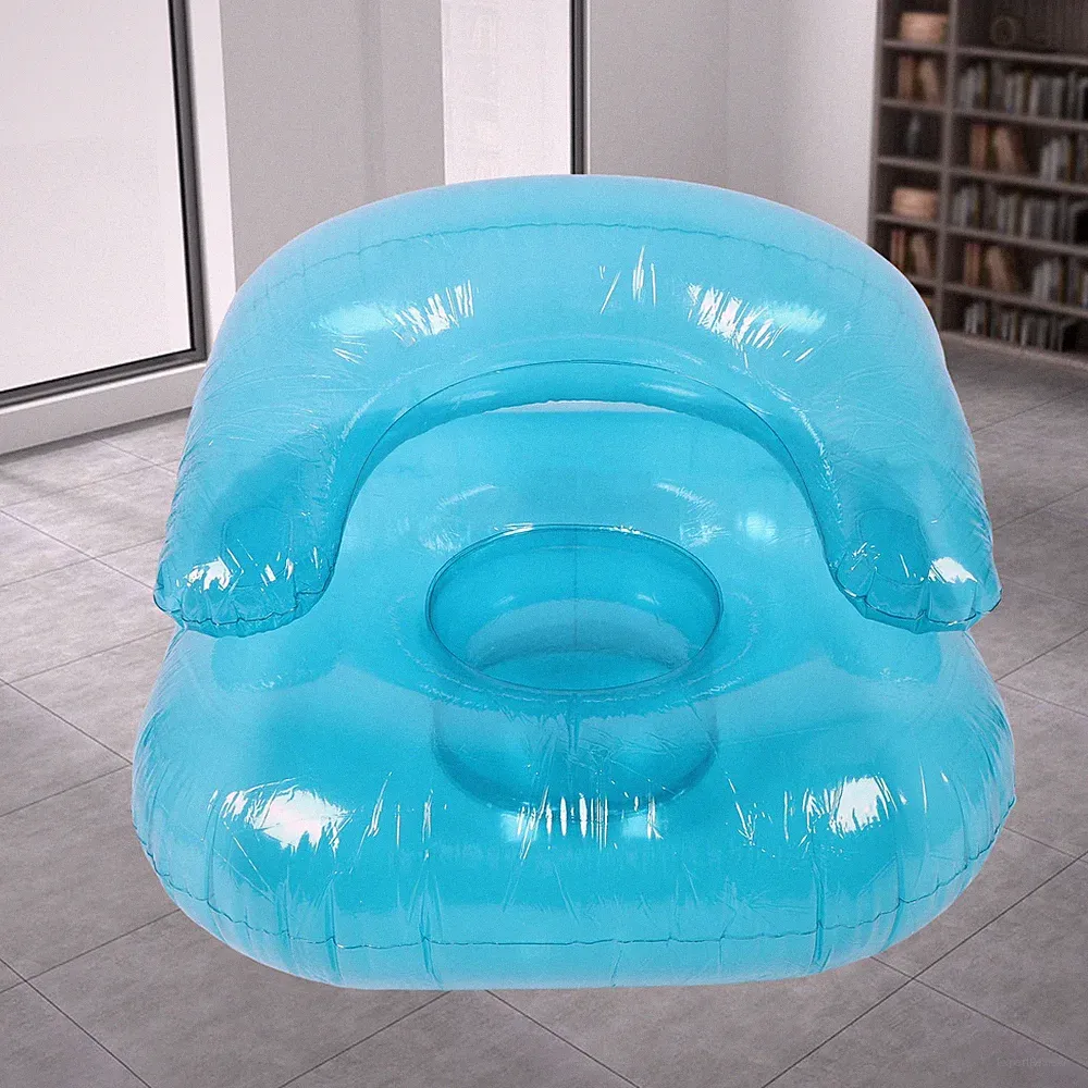 Transparentes Aufblasbares Sofa Ergonomischer Sitzsack Für Indoor Outdoor Pool