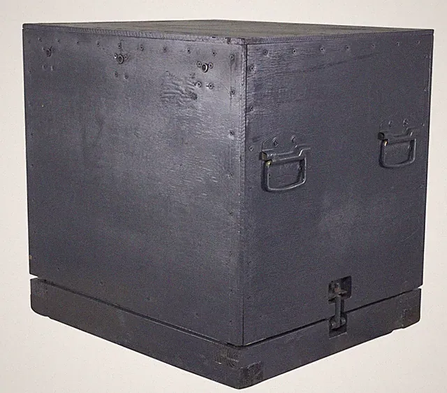 Transportbox grau gross Couchtisch, ablagetisch Truhe Hocker Tisch Aufbwahrungst