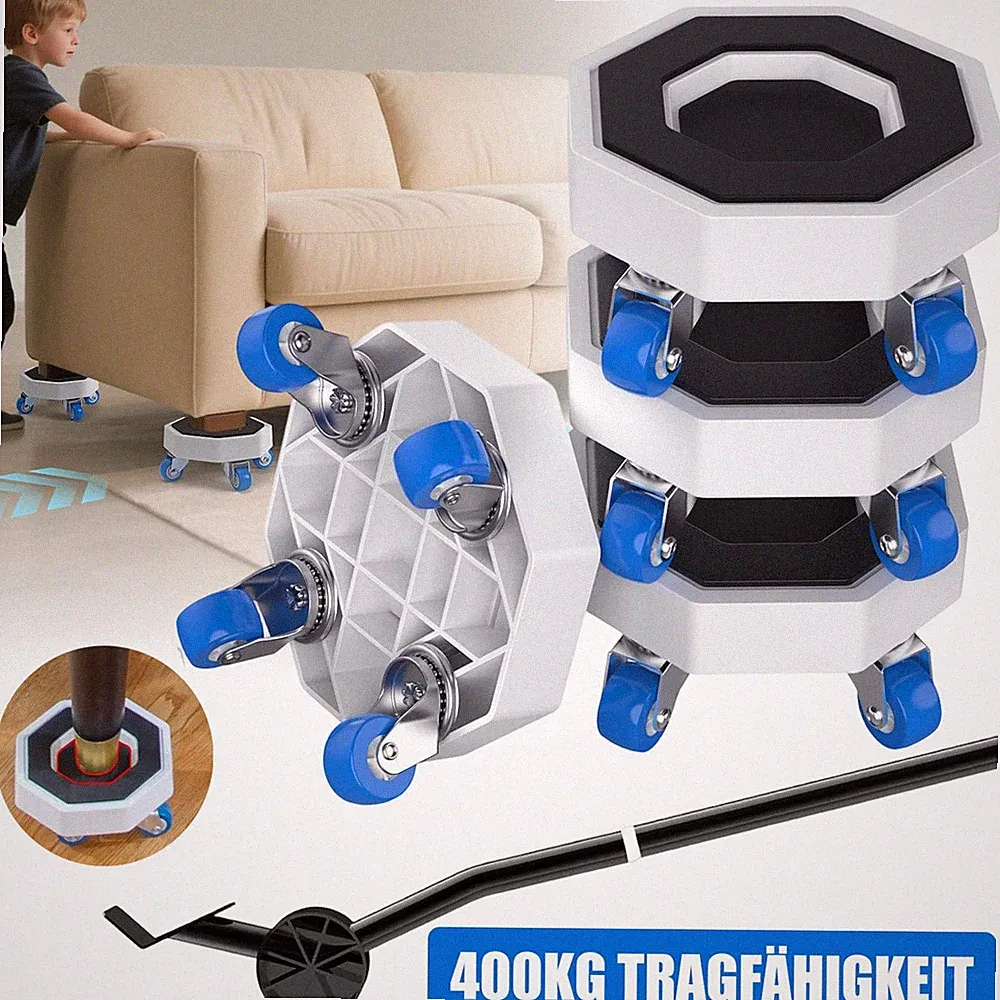 Transportroller Möbeltransportroller Transporthilfe Schwerlast leise für Sofa