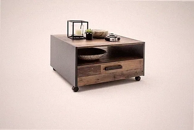 trendteam Couchtisch Wohnzimmertisch Old Wood - Wohnzimmer - 70 x 41 x 70 cm
