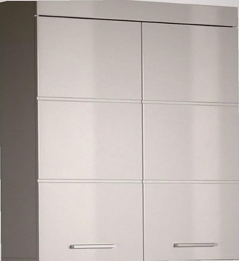 Trendteam Smart Living - Amanda - Hängeschrank Breit - Weiß/Weiß Hochglanz - 2 E
