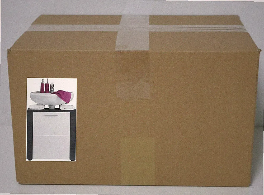 trendteam smart living Badezimmer Waschbeckenunterschrank Unterschrank grau