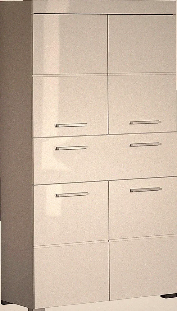 trendteam smart living Hochschrank Schrank - Bad - Amanda -(BxHxT) 73x130x31 cm