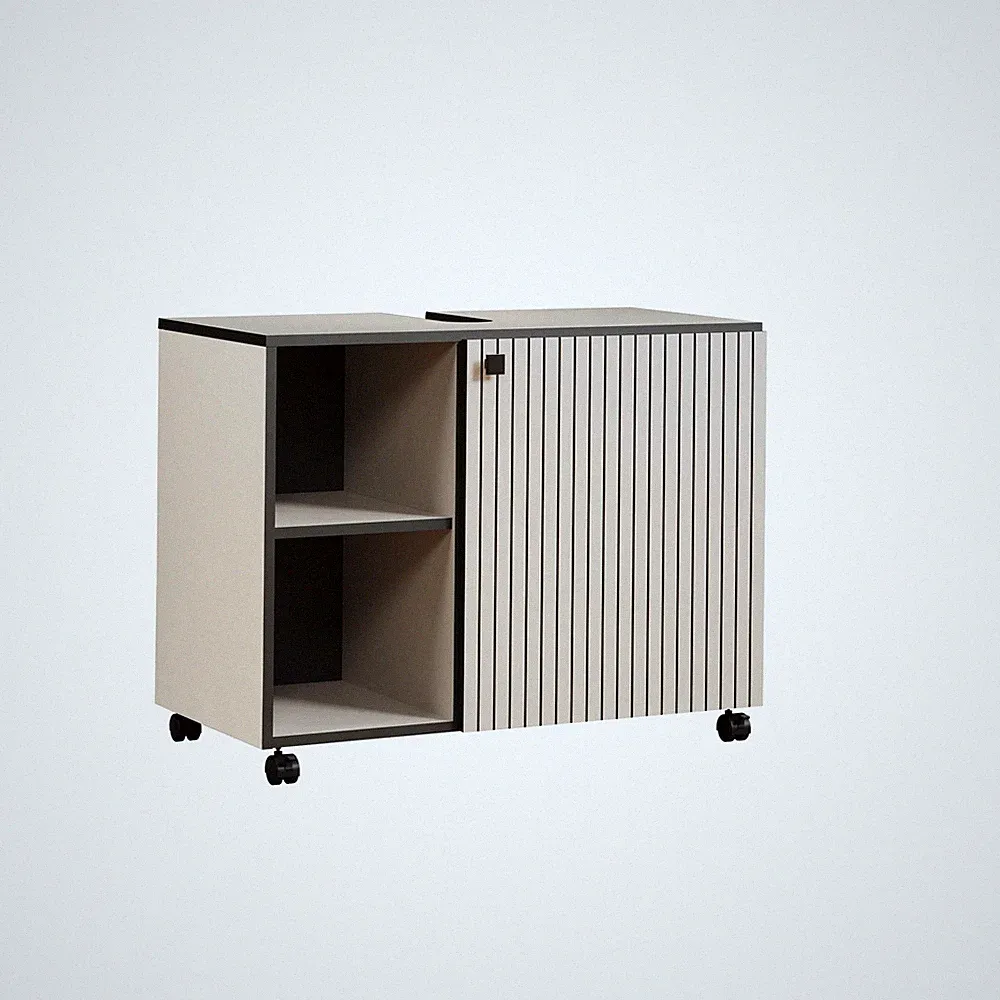 Trendteam Smart Living PureBliss Waschtischunterschrank auf Rädern