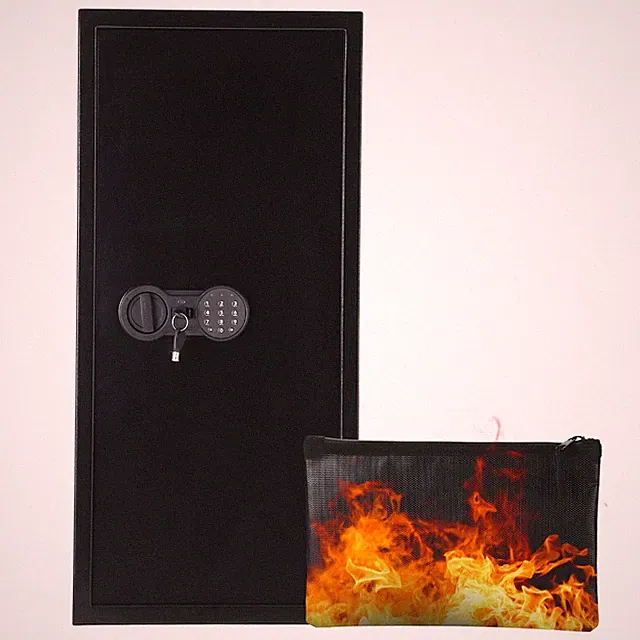 Tresor Safe Elektronischer Möbeltresor 80cm Wandtresor mit zwei Entsperrmodi