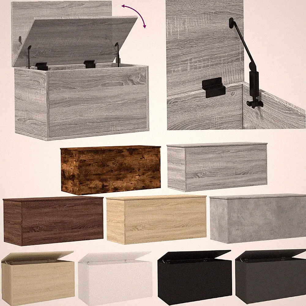 Truhe Aufbewahrungsbox Holzwerkstoff Aufbewahrungshocker Couchtisch Sitzbank