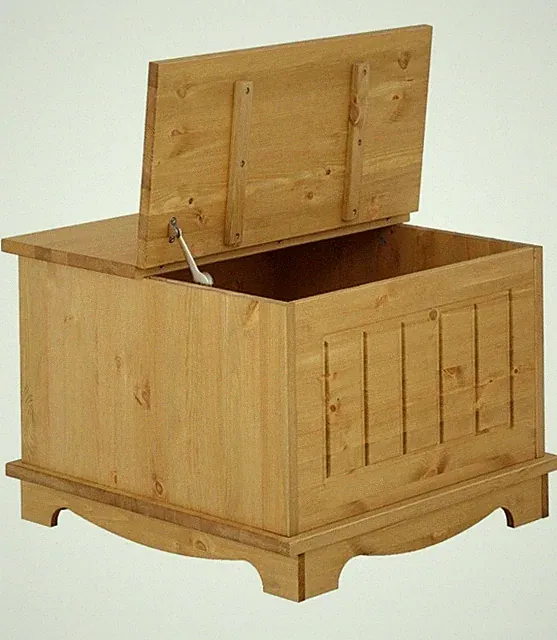 Truhe,Couch,Wohnzimmer Tisch,HomeAffaire, gelaugt-geölt,Massivholz,Glas,gebrauch
