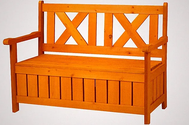 Truhenbank, Gartenbank, Friesenbank, Gartenkiste, Holzbank mit Stauraum - neu