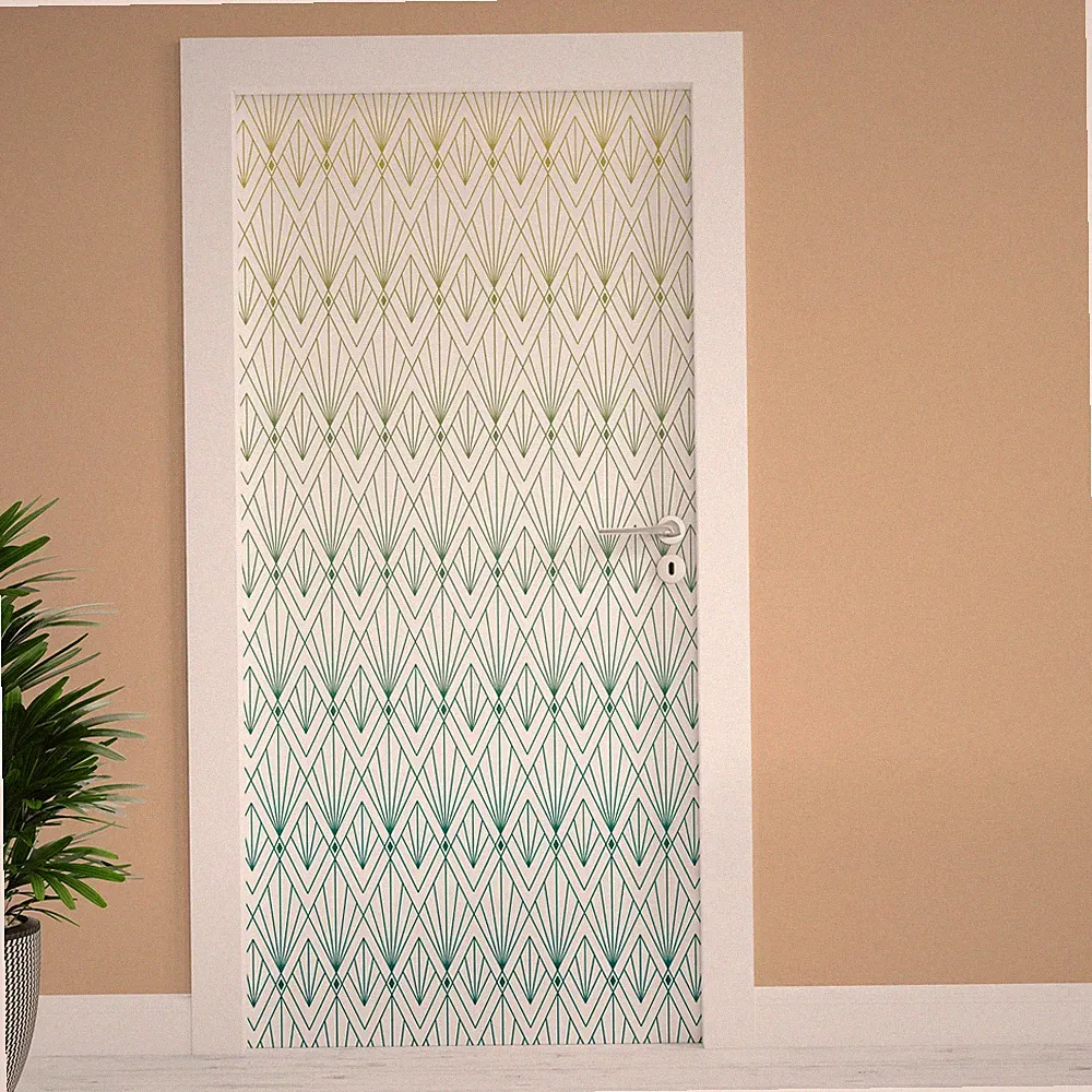 Türfolie "Art Deco" 90x200cm Türposter Deko Aufkleber Folie Tapete TF02-37