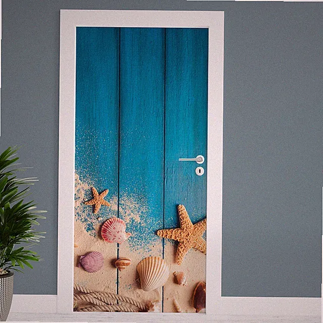 Türfolie "Muscheln" 90x200cm Türposter Deko Aufkleber Folie Tapete TF01