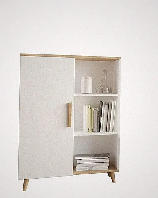 TV-Kommode Oslo in Artisan Eiche/Weiß – Skandinavisches Design