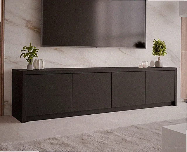 TV-Lowboard Aptyrt 4D TV-Schrank mit 4 Türen Fernsehschrank Mediaschrank M24